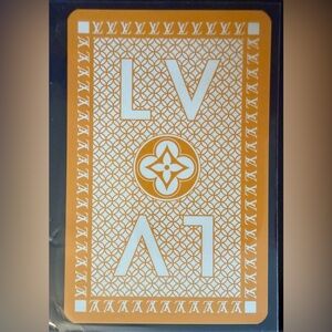 Louis Vuitton Jeu De Cartes Yellow Monogram Playing Card